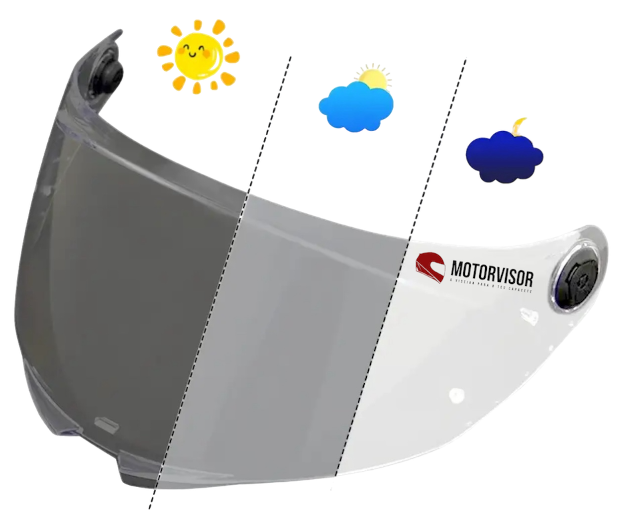 Viseira para MT - MT-V-28B / THUNDER 4 / THUNDER 4 SV / STINGER 2 / BRAKER SV